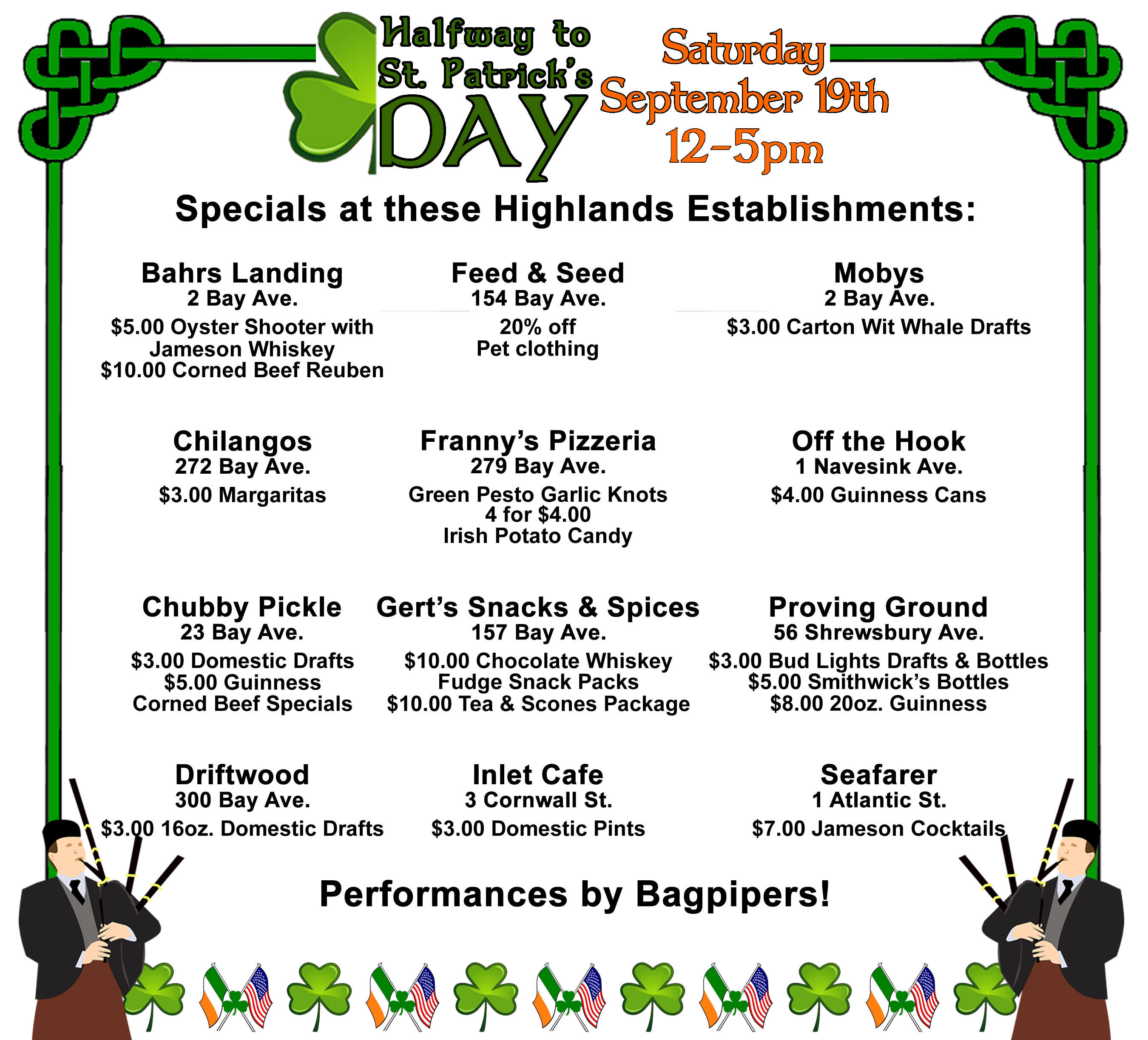 Halfway to St Patsricks Day Parade Specials